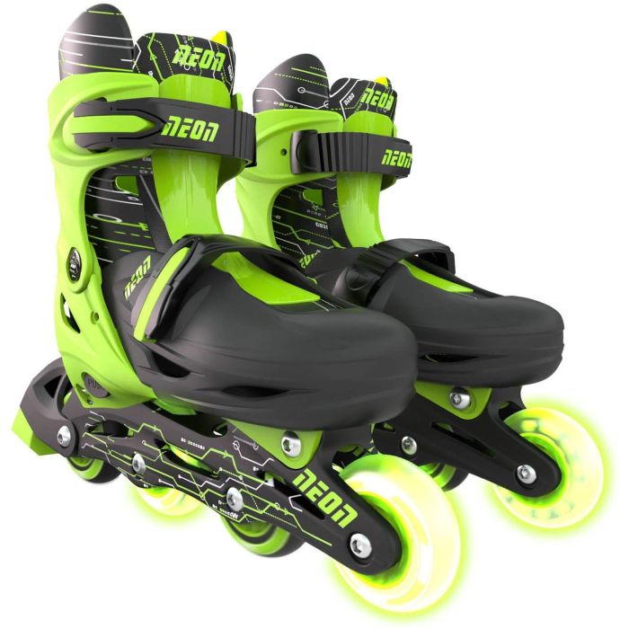 Роликовые коньки Neon Inline Skates Зеленый (Размер 30-33)
