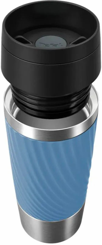 Термочашка Tefal Travel Mug Classic Twist, 360мл, нержавеющая сталь, болточный