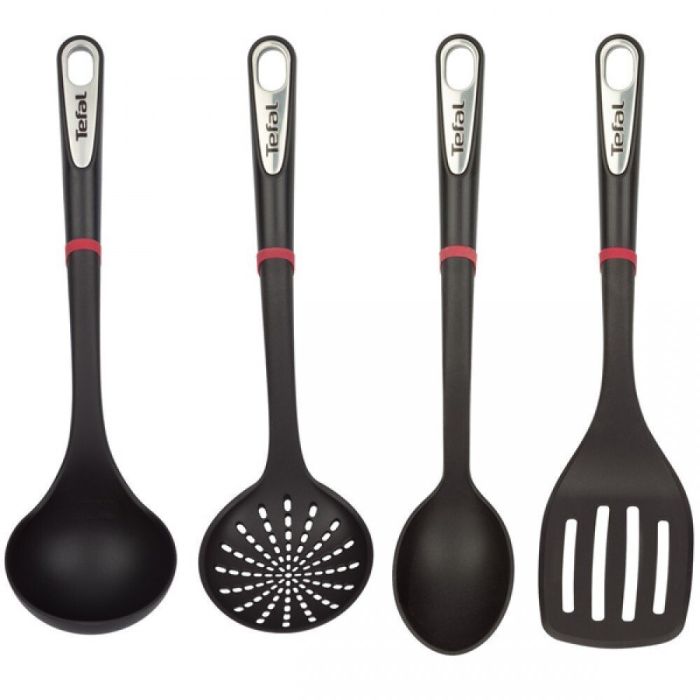 Набір кухонних аксесуарів Tefal Ingenio, 4шт, пластик, чорний