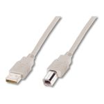 Кабель DIGITUS USB-A > USB-B синхронізації, 1.8м, бежевий