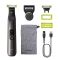 Бритва електр. Philips OneBlade Pro 360, Li-Ion, сух.+влажн., индикатор заряда, мягкий чехол, сталь, черный