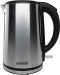 Электрочайник Gorenje, 1,5л, двойные стенки, Strix контроль, нерж.