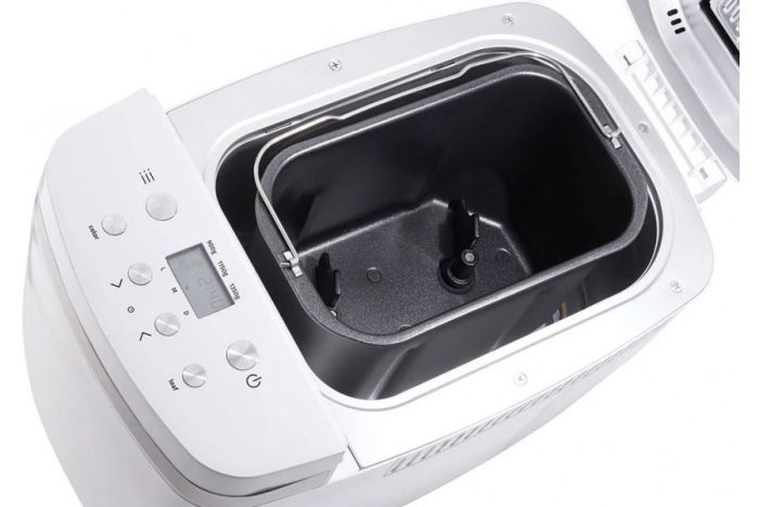 Хлебопечка Gorenje 750Вт, программ-14, макс.вес -1.350кг, форма прямоугольник, пластик, белый