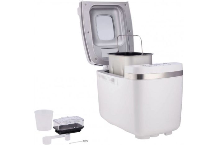 Хлебопечка Gorenje 750Вт, программ-14, макс.вес -1.350кг, форма прямоугольник, пластик, белый