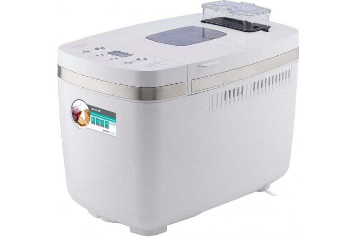 Хлебопечка Gorenje 750Вт, программ-14, макс.вес -1.350кг, форма прямоугольник, пластик, белый