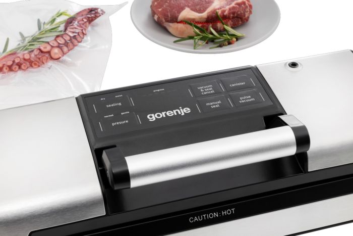 Вакуумный упаковщик GORENJE, электронное управление, 120 Вт., ф-ция запаивания и вакуумиров