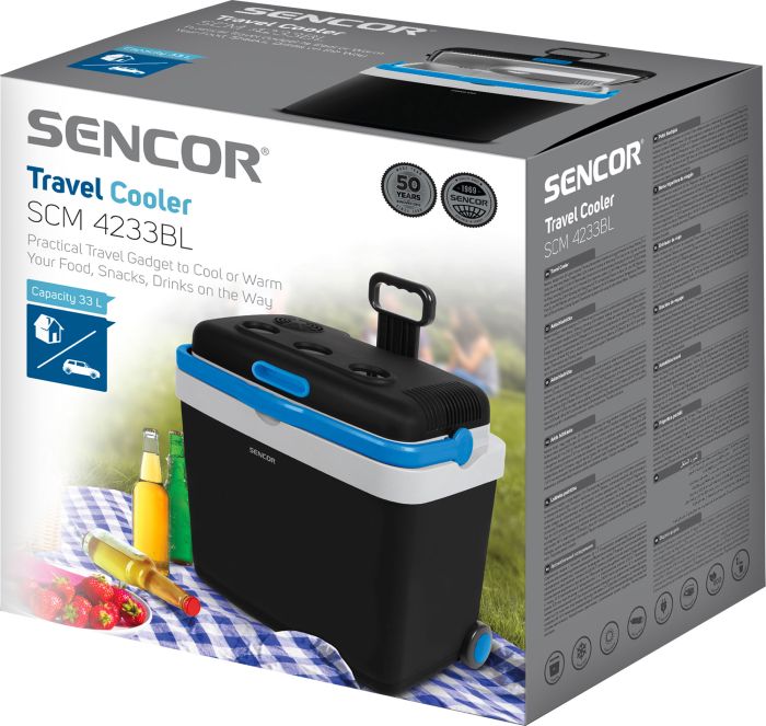 Холодильник дорожный Sencor, 48.8х45.6х34.3, 33л, 1дв, черный