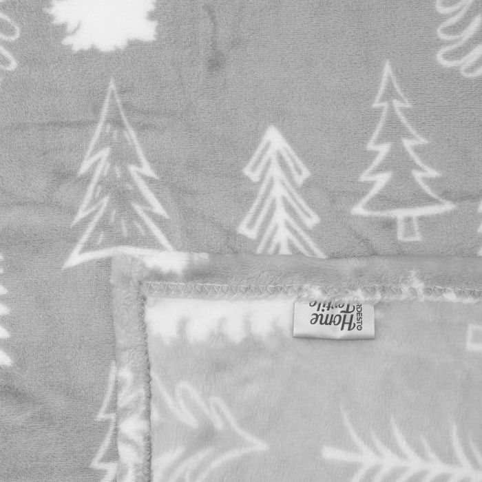 Плед Ardesto Christmas Flannel, 160х200см, 100% поліестер, ялинки