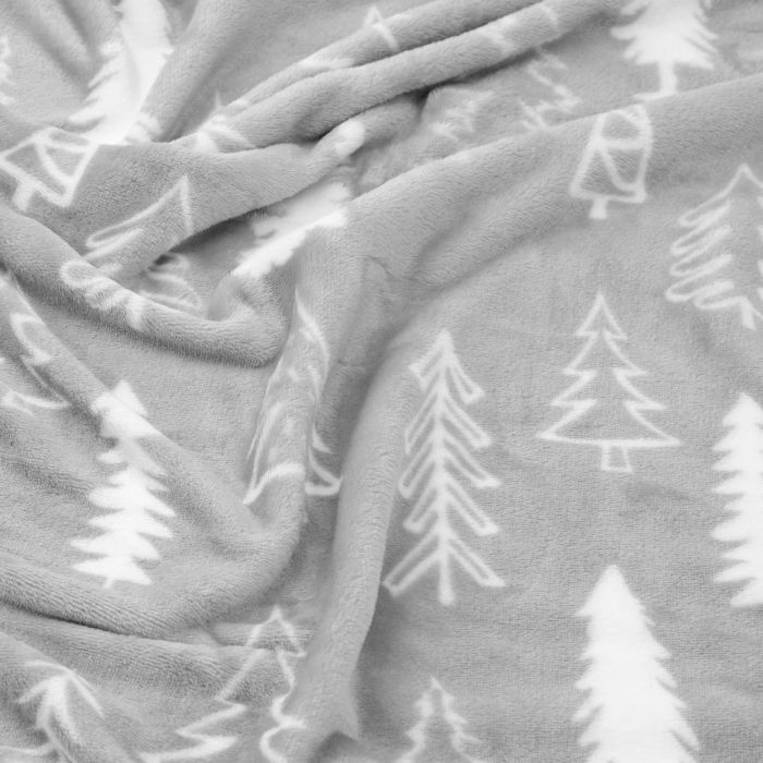 Плед Ardesto Christmas Flannel, 160х200см, 100% поліестер, ялинки