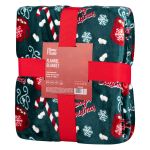 Плед Ardesto Christmas Flannel 160х200см, 100% поліестер, солодке какао