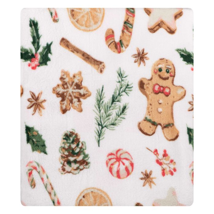 Плед Ardesto Christmas Flannel 160х200см, 100% поліестер, імбирні пряники