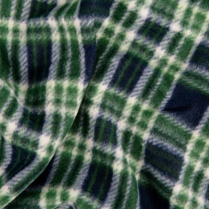 Плед Ardesto Christmas Fleece 130x160см, 100% полиэстер, клетка, зеленый