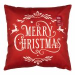 Подушка декор. Ardesto Christmas Happy Holidays 45х45см, 100% поліестер, червоний