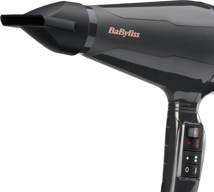 Фен Babyliss Air Pro, 2200Вт, режимов-2, дифузор, иониз-я, хол. обдув, черный