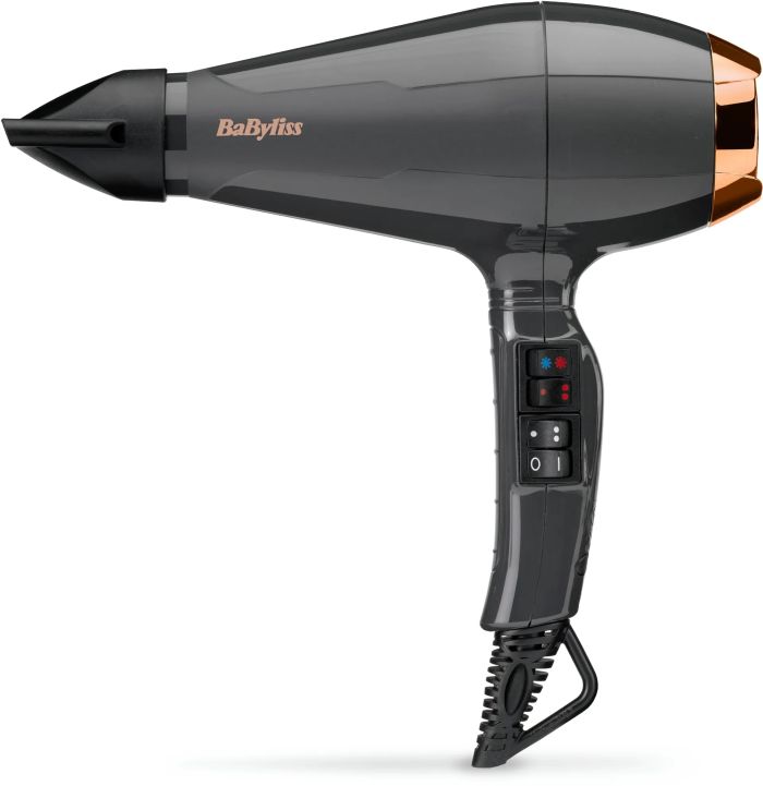 Фен Babyliss Air Pro, 2200Вт, режимов-2, дифузор, иониз-я, хол. обдув, черный
