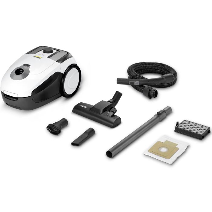 Пылесос Karcher мешковый VC 2.8, 700Вт, мешок-2л, НЕРА, белый