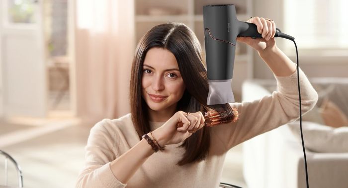 Фен Philips 5000 Series, 2300 Вт, режимов-3, дифузор, иониз-я, хол. обдув, черный