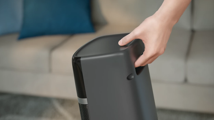 Тепловентилятор Philips колонного типа 5000 Series, 20м2, 2000Вт, электр. упр-ние, 58 х 19.6 х 21.2см, керамический , дисплей, Wi-Fi, чёрный