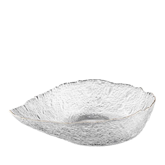 Салатник Ardesto Leaf, 21.5см, стекло, прозрачный