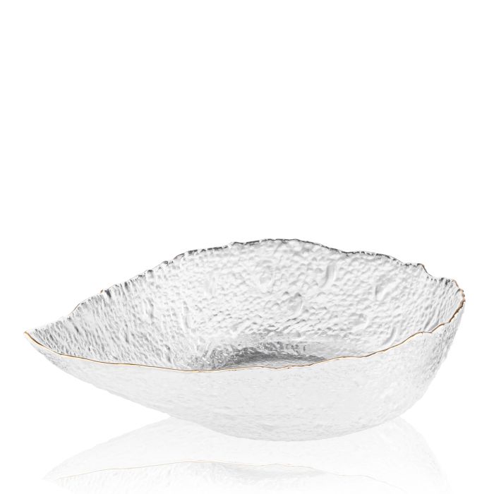 Салатник Ardesto Leaf, 21.5см, стекло, прозрачный