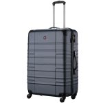 Чемодан Wenger, Amplar, большой, пластик, 4 колеса, синяя