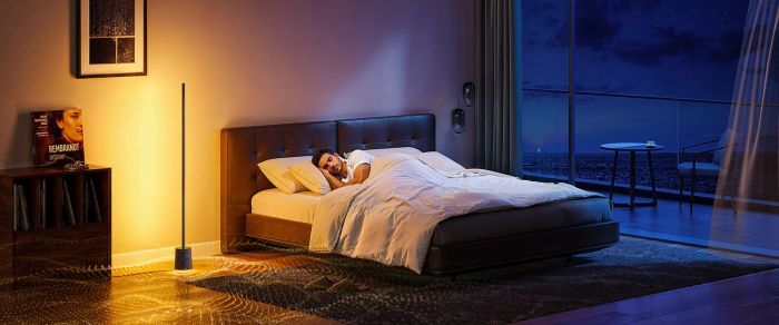 Торшер умный Govee H6079, 1500Lm, RGBICW, with speaker, WI-FI/Bluetooth, черный