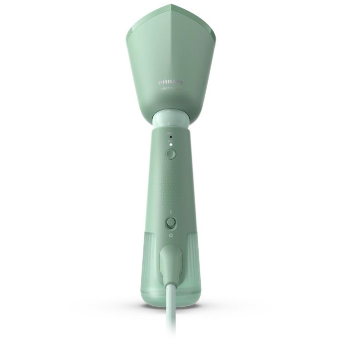 Отпариватель Philips компактный Series 5000, 1400Вт, 120мл, паровой удар -24гр, складная ручка, пластик, серо-зеленый
