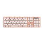 Клавіатура ножнична 2E KS270 109key, WL/BT, EN/UK, рожево-білий