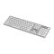 Клавиатура ножничная 2E KS270 109key, WL/BT, EN/UK, серебристо-белый