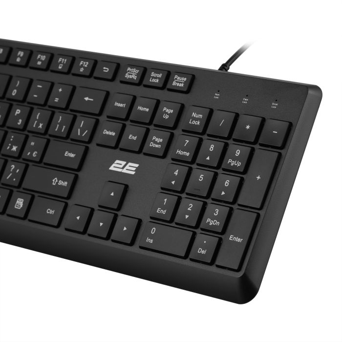 Комплект клавіатура та миша 2E MK405 USB-A, EN/UK, чорний