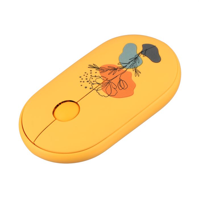Миша 2E MF300 FLORA:POPPY Silent WL BT, жовтий