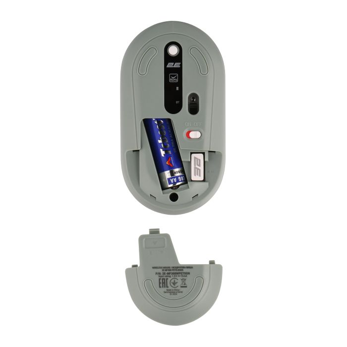 Миша 2E MF300 PETS:DOGS Silent WL BT, зелений