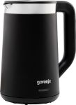 Электрочайник Gorenje 1.7л, LED дисплей, Strix контроль, черный