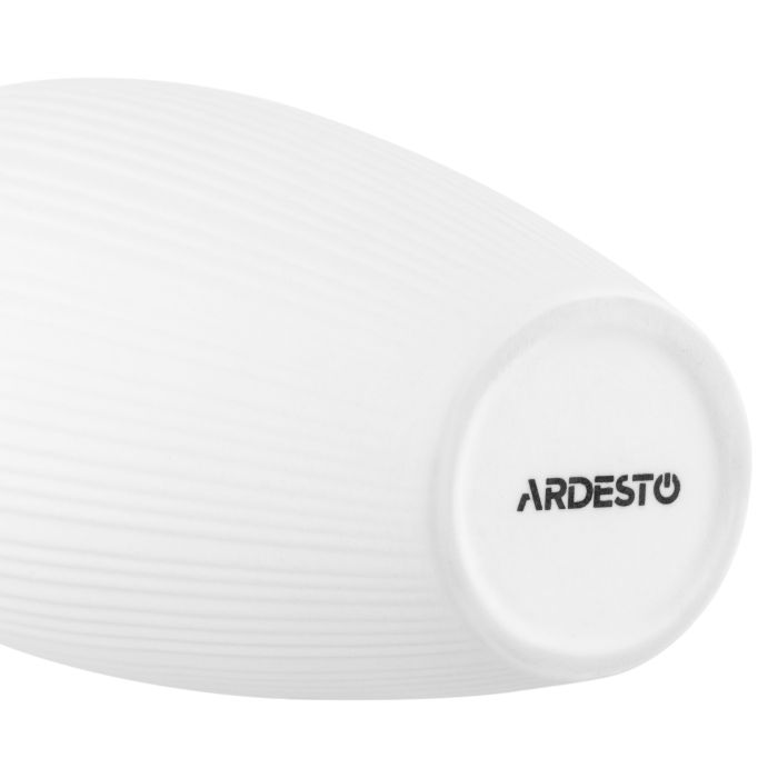 Ваза Ardesto Siena, 7х23см, порцеляна, білий