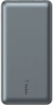 Акумулятор портативний літій-іонний Power Bank Belkin 10000мА·год, 15Вт, 2хUSB-A/USB-C, cірий