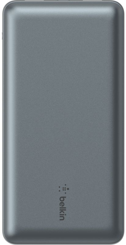 Акумулятор портативний літій-іонний Power Bank Belkin 10000мА·год, 15Вт, 2хUSB-A/USB-C, cірий