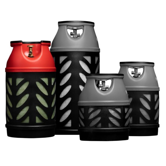 Баллон газовый композитный Gutgas Ragasco CR-24.5, 24.5л, пропан/бутан 10кг/12кг, 30бар, вентиль KLF, 5.3кг