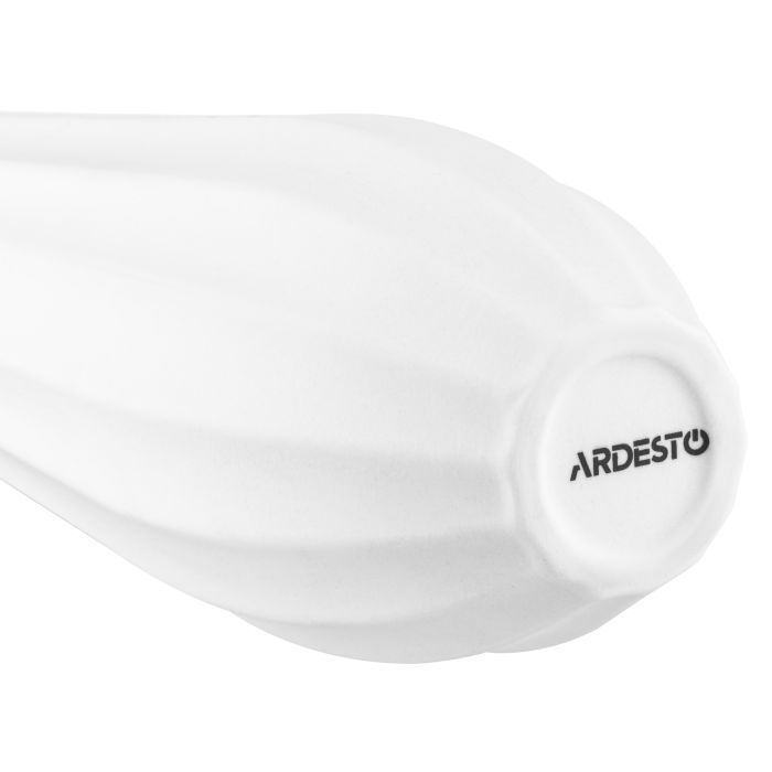 Ваза Ardesto Molize, 8.5х27.5см, фарфор, белый