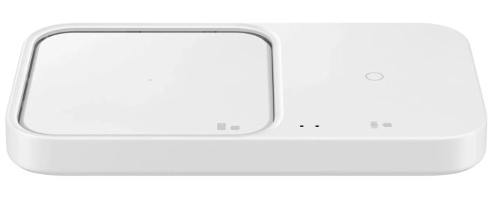 Зарядное устройство беспроводное Samsung Duo 15Вт с блоком питания, белый
