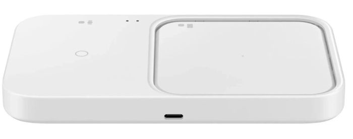 Зарядное устройство беспроводное Samsung Duo 15Вт с блоком питания, белый