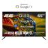 Телевізор 65" 2E QLED 4K 60Hz Smart Google TV Black