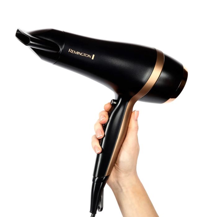 Фен Remington Salon Smooth, 2100Вт, режимов-3, дифузор,расческа, кейс, иониз-я, хол. обдув, , черный