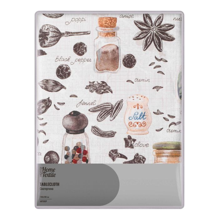 Скатертина Ardesto Spice 140х180см, 90% поліестер, 10% бавовна