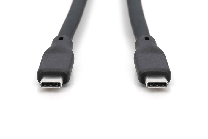 Кабель DIGITUS USB-C зарядки/синхронизации, USB 4.0 Gen 2, 20G, 240W, 8K, силиконовый, 2м, черный