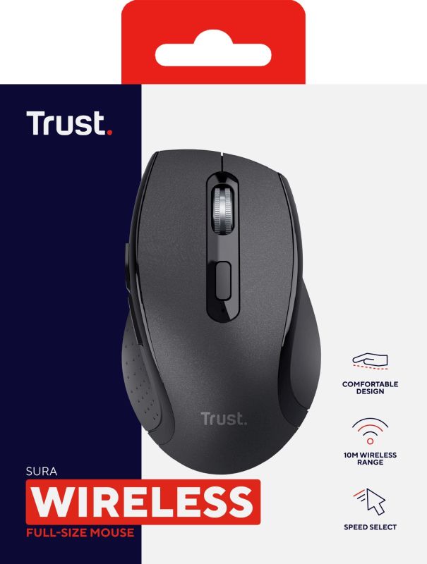 Мышь Trust Sura, WL, чорний