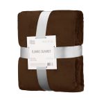 Плед Ardesto Flannel 160х200см, 100% поліестер, коричневий
