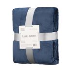 Плед Ardesto Flannel 200х220см, 100% поліестер, синій темний