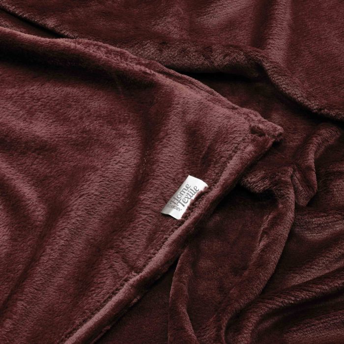 Плед Ardesto Flannel 160х200см, 100% поліестер, бургунді