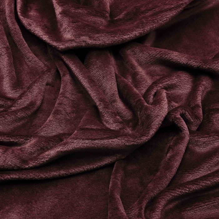 Плед Ardesto Flannel 160х200см, 100% поліестер, бургунді
