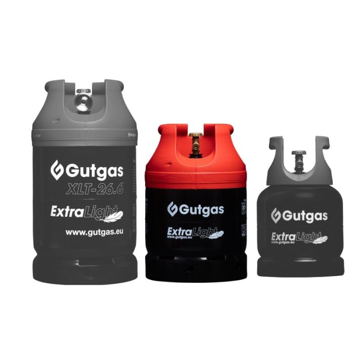 Баллон газовый стальной Gutgas Ragasco ExtraLight XLT-19.9, 19.9л, 30бар, вентиль KLF, 6.5кг